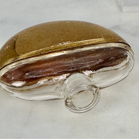 Vintage 1947 Mary Dunhill Perfume BottleGlass and Goldtone Brass Case MCM Travel - Picture 7 of 12